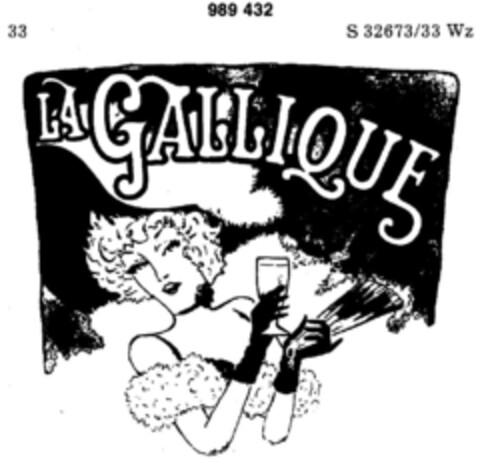 LA GALLIQUE Logo (DPMA, 20.12.1978)