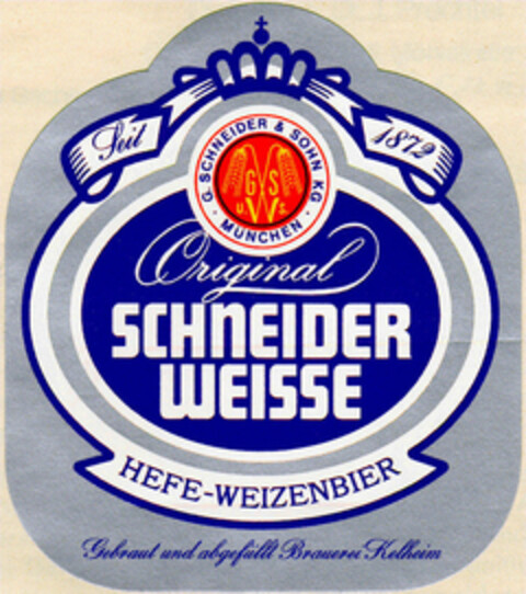 Original SCHNEIDER WEISSE Logo (DPMA, 20.08.1984)
