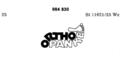 ORTHO PANKE Logo (DPMA, 13.09.1978)