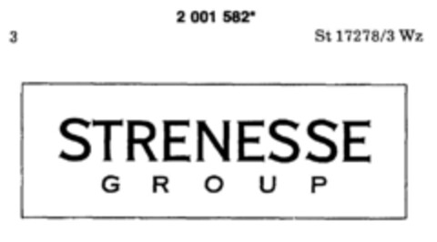 STRENESSE G R O U P Logo (DPMA, 03/21/1991)