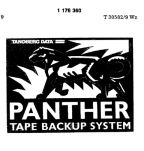 PANTHER TAPE BACKUP SYSTEM TANDBERG DATA Logo (DPMA, 06/26/1990)