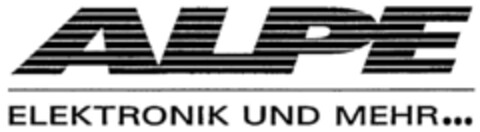 ALPE ELEKTRONIK UND MEHR... Logo (DPMA, 08/03/2000)