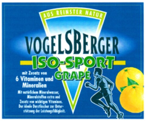 VOGELSBERGER ISO-SPORT GRAPE Logo (DPMA, 02/18/2008)