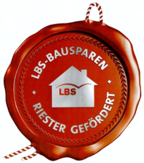 LBS-BAUSPAREN RIESTER GEFÖRDERT Logo (DPMA, 12.08.2008)