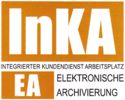 InKA EA INTEGRIERTER KUNDENDIENST ARBEITSPLATZ ELEKTRONISCHE ARCHIVIERUNG Logo (DPMA, 06/19/2010)
