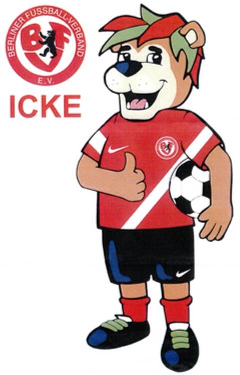 BERLINER FUSSBALL-VERBAND E.V. ICKE Logo (DPMA, 15.06.2012)