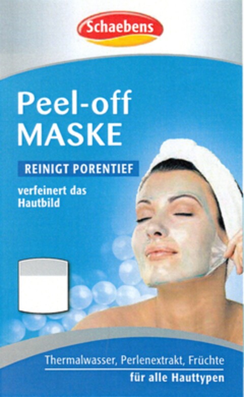 Schaebens Peel-off MASKE Logo (DPMA, 02.09.2014)