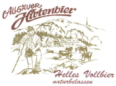 ALLGÄUER Hirtenbier Helles Vollbier naturbelassen Logo (DPMA, 19.03.2016)