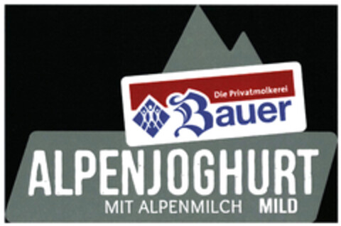 Bauer Die Privatmolkerei ALPENJOGHURT MIT ALPENMILCH MILD Logo (DPMA, 11.07.2019)