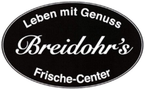 Leben mit Genuss Breidohr's Frische-Center Logo (DPMA, 04/12/2022)