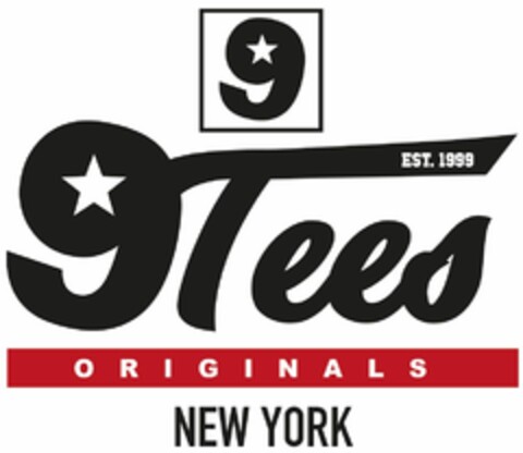 9 9Tees ORIGINALS NEW YORK EST. 1999 Logo (DPMA, 06/10/2022)