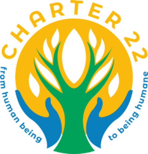 CHARTER 22 from human being to being humane Logo (DPMA, 23.06.2023)