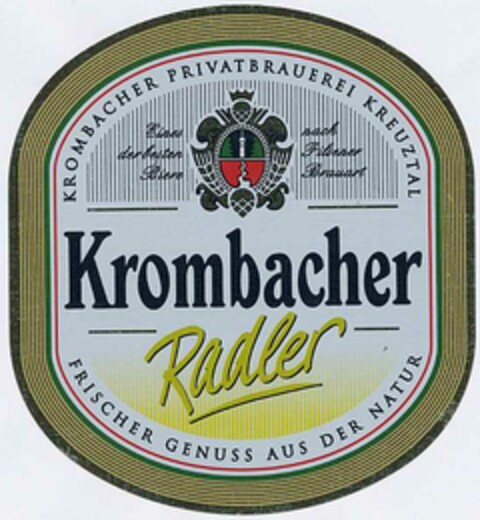 Krombacher Radler Logo (DPMA, 08.03.2002)