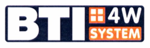 BTI 4W SYSTEM Logo (DPMA, 12.02.2004)