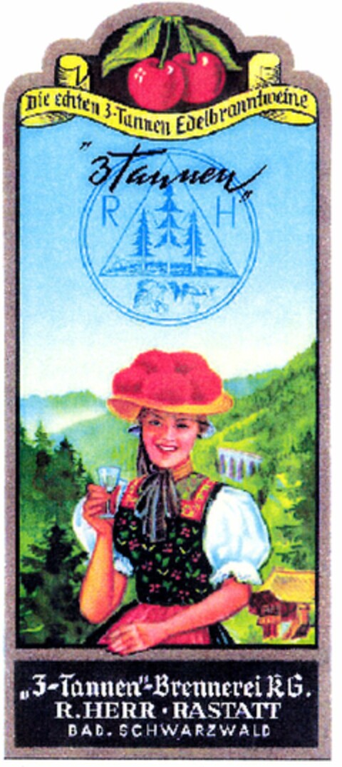 "3-Tannen"-Brennerei KG Logo (DPMA, 23.11.2004)