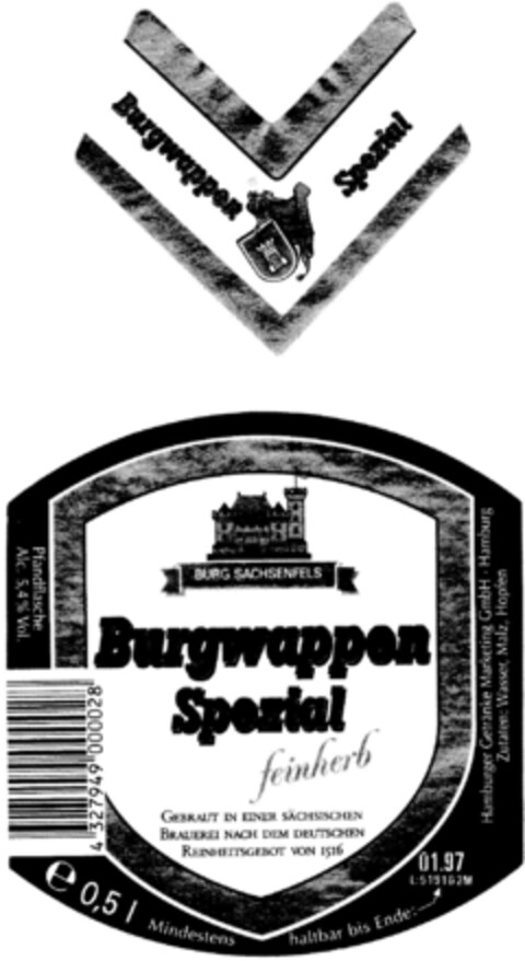 Burgwappen Spezial Logo (DPMA, 04.10.1996)