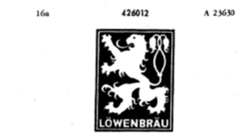 LÖWENBRÄU Logo (DPMA, 22.08.1930)