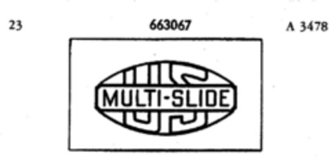 US MULTI-SLIDE Logo (DPMA, 27.10.1953)