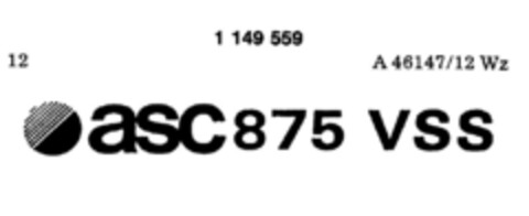 asc875 VSS Logo (DPMA, 03.04.1989)