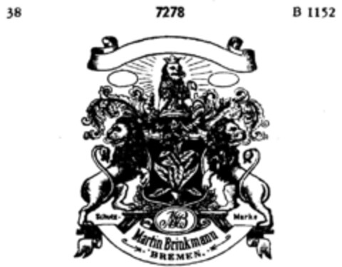 Martin Brinkmann BREMEN Logo (DPMA, 12/17/1894)