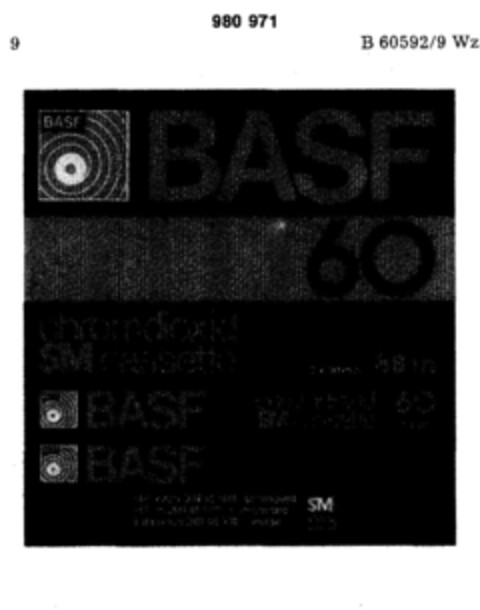 BASF 60 chromdioxid Logo (DPMA, 29.05.1978)