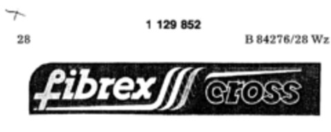 fibrex cross Logo (DPMA, 13.04.1988)