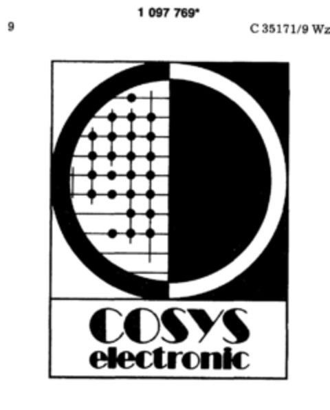 COSYS electronic Logo (DPMA, 12.05.1986)