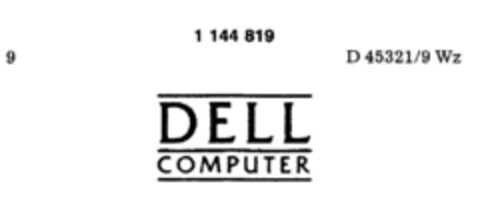 DELL COMPUTER Logo (DPMA, 06.10.1988)