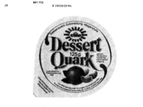 elite Dessert Quark Logo (DPMA, 11/06/1976)