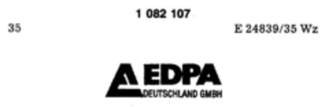 EDPA DEUTSCHLAND GMBH Logo (DPMA, 01/16/1985)