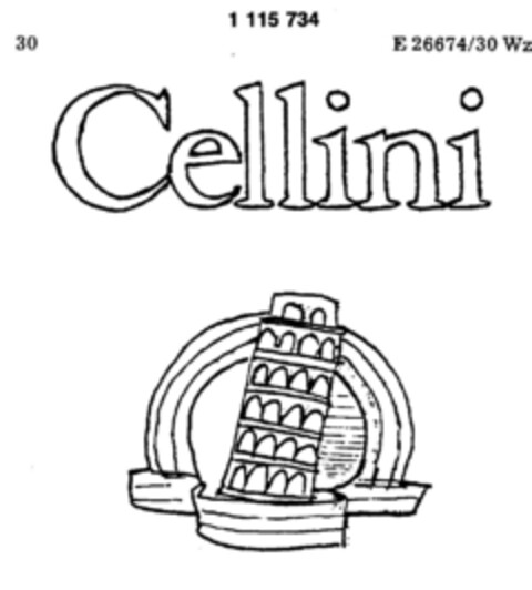 Cellini Logo (DPMA, 12.05.1987)