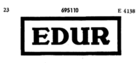 EDUR Logo (DPMA, 03.11.1955)