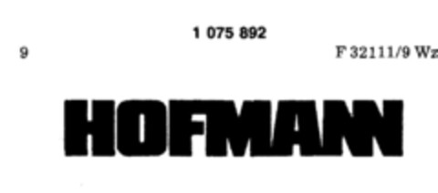 HOFMANN Logo (DPMA, 11.08.1983)