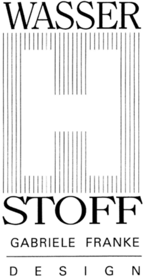 WASSER STOFF GABRIELE FRANKE DESIGN Logo (DPMA, 07/14/1994)