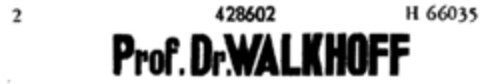 Prof. Dr. WALKHOFF Logo (DPMA, 31.10.1930)