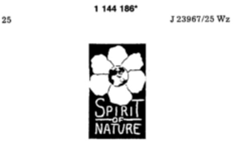 SPIRIT OF NATURE Logo (DPMA, 08.05.1989)