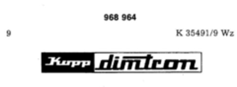 Kopp dimtron Logo (DPMA, 25.04.1974)