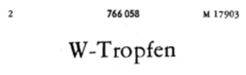 W-Tropfen Logo (DPMA, 22.04.1961)