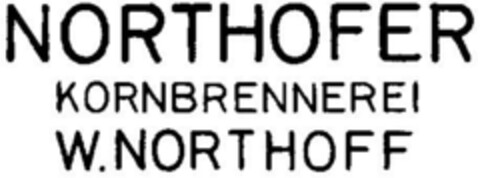 NORTHOFER KORNBRENNEREI W.NORTHOFF Logo (DPMA, 19.09.1974)
