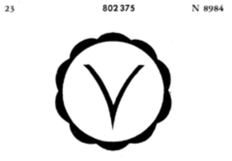 V Logo (DPMA, 22.04.1964)