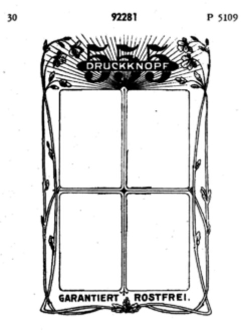 555 DRUCKKNOPF Logo (DPMA, 28.05.1906)