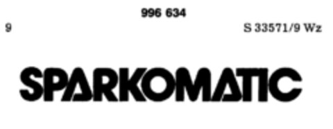 SPARKOMATIC Logo (DPMA, 18.05.1979)