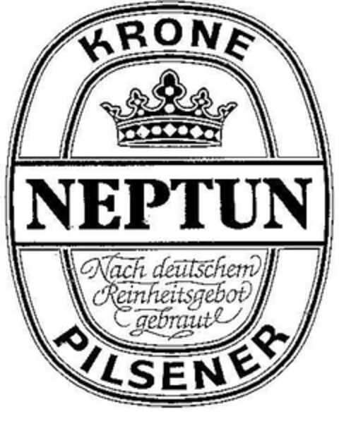 NEPTUN KRONE PILSENER Logo (DPMA, 23.09.1993)