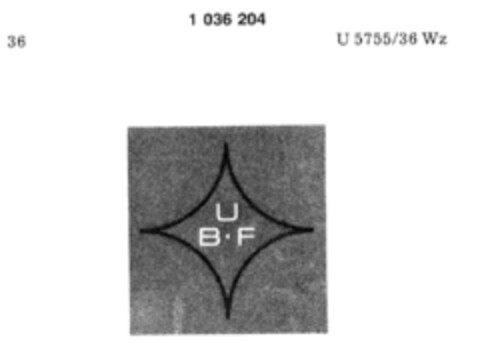 U B F Logo (DPMA, 10/03/1981)