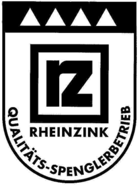 rz RHEINZINK QUALITÄTS-SPENGLERBETRIEB Logo (DPMA, 07.11.2002)