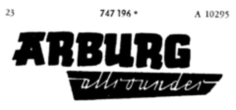 ARBURG allrounder Logo (DPMA, 26.11.1960)