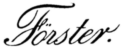 Förster Logo (DPMA, 07/30/1900)