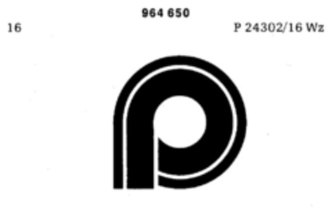 964650 Logo (DPMA, 17.12.1976)