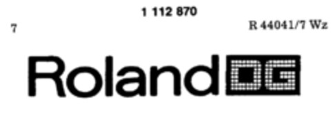 Roland DG Logo (DPMA, 02/18/1986)