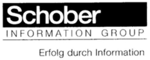 Schober INFORMATION GROUP Erfolg durch Information Logo (DPMA, 18.02.2000)